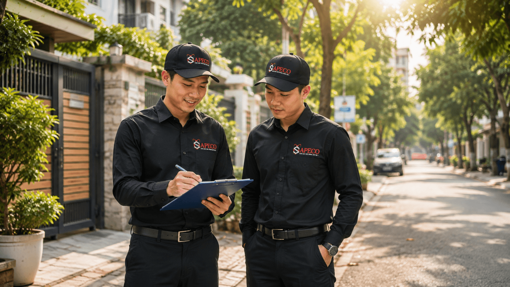 Đội ngũ chuyên gia kỹ thuật SAPECO tại công trình